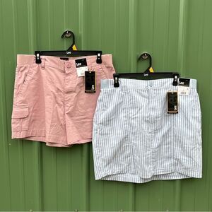 Women’s Lee Skort & Shorts Lightweight Summer 2-Pack Size 14